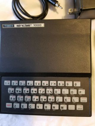 Vintage Timex Sinclair 1000 Personal Computer With 16k Ram Module And Software