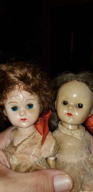 Two Vintage Vogue Ginny Dolls 1950