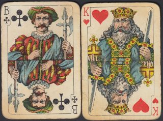 Vintage Rhineland Pattern Playing Cards C.  1925 Lattmann,  Germany