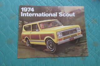 0904x 1974 International Harvester Scout Trucks Sales Brochure
