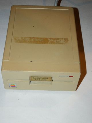 Vintage Apple 5.  25 " External Floppy Disk Drive A9m0107 - And