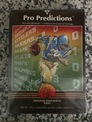 Pro Predictions Eagle Software Publishing Game For Ibm Pc/pcjr Very Rare -