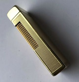Early Dunhill Gold Barley Rollagas Lighter - Fully Overhauled 2