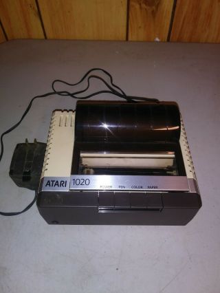 Vintage 1982 Atari 1020 Color Printer & Adapter Powers Up Estate Find