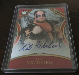 The Warlord 2018 Wwe Legends Wrestling On Card Auto Autograph Red Parallel 1/1