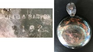 Vintage Reed & Barton 192 Silverplate Green Enamel Leprechaun Candy Bowl VG 2