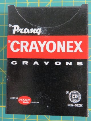 Vintage Prang Crayonex 16 Colors Crayons Made In Usa Non - Toxic Dixon
