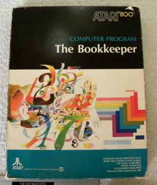 Atari The Bookkeeper 400/800/1200xl/130xe/820/822/830/1090