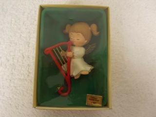Vintage Russ Berrie Little Girl Angel Christmas Holiday Stocking Holder Hanger