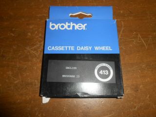 Vintage Brothers Cassette Daisy Wheel English Brougham 15 Made In Japan