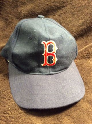 Vintage Boston Red Sox Snapback Hat Baseball Cap Wool Replicas By Universal