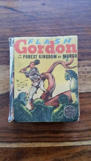 Vintage Flash Gordon Forest Kingdom Of Mongo Big Little Book 1492 Alex Raymond