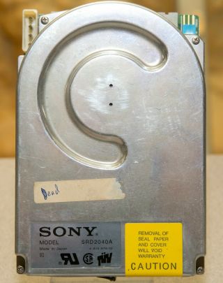 Sony Srd2040a 40mb Apple Scsi Hard Drive Vintage Parts 3.  5 "