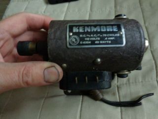 Vintage Kenmore Electric Motor Model E - 6354 Rotary Sewing Machine Motor.