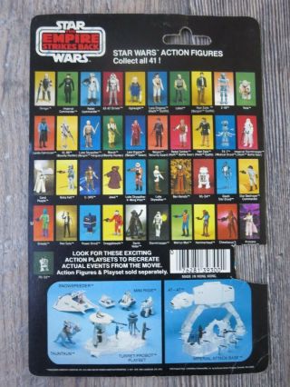 Chewbacca 41 Back ESB Vintage Cardback FULL CARD Star Wars 2