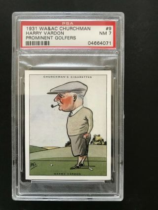 1931 Churchman Prominent Golfers - Large: Harry Vardon 9 Psa Grade 7