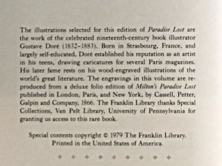 Franklin Library - Paradise Lost by John Milton - Leather Bound 2