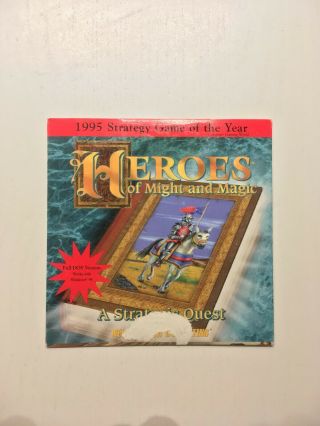 Rare Heroes Of Might And Magic A Strategic Quest Vintage Dos 386 486 Pc Game Cd