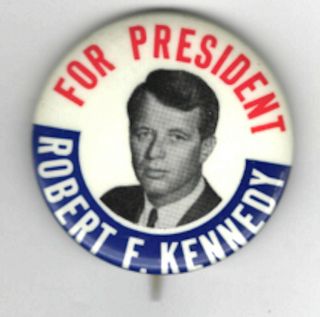 Vintage Robert F Kennedy Pin Political Pin Rfk Pin For President Robert Kennedy