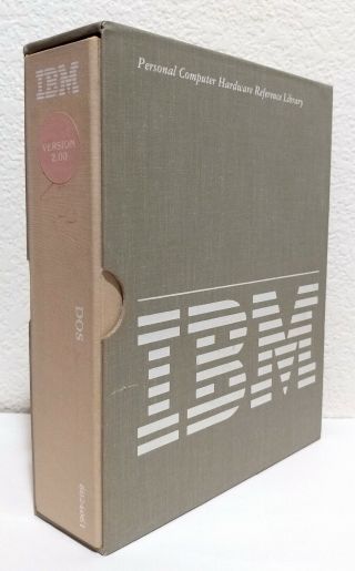 Ibm Personal Computer Software Library Dos Version 2.  0 Microsoft W/ Disks Vtg