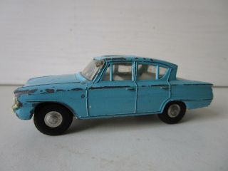 Vintage Tri - Ang Spot - On No 259 Ford Consul Classic Car - Blue With Sun Roof 1963