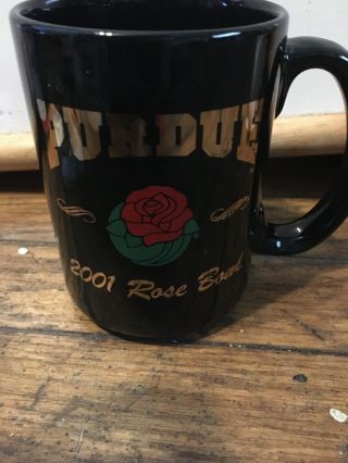 Purdue Boilermakers 2001 Rose Bowl Coffee Mug Cup Alumni Pete Brees