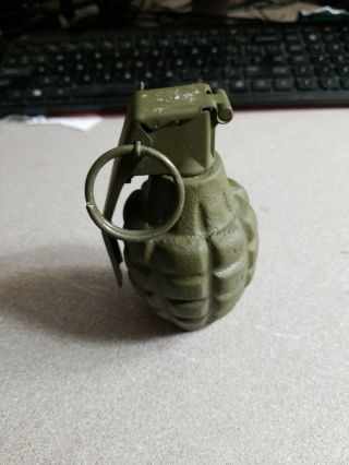 Vintage Pineapple Style Practice Hand Grenade Dummy Fuze M228