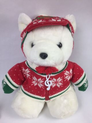 1992 Dayton Hudson Santa Bear 18 " Winter Sweater Hat Collectible Christmas Bear