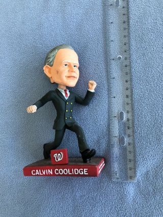 Calvin Coolidge “racing President” Bobblehead (washington Nationals Sga 2015)