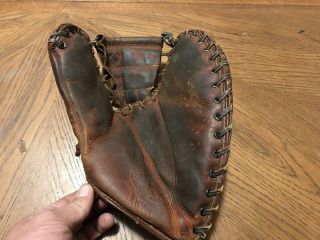 Vtg 1950’s Jc Higgins First Base Baseball Mitt Glove 1678 Sears Roebuck