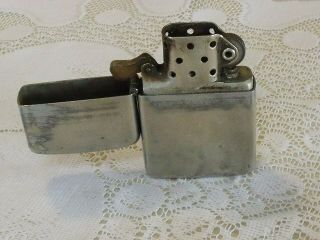 Vintage Zippo 3 Barrel Hinge Lighter.  Pat.  2032695 Insert.