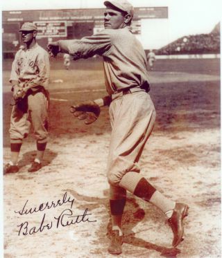 Rookie Babe Ruth Boston Red Sox 8x10 Photo Baseball Facs Auto Yankees Hof Usa
