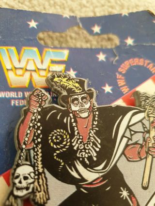 WWF WWE Superstar Rare Vintage Pin Brooch Papa Shango 1992 3