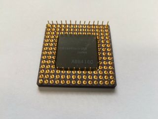 Cyrix Cx486DLC - 40GP,  486DLC,  Vintage CPU,  486 with 386 pinout,  GOLD,  old type 2