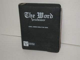 Vintage Software Game Apple Ii Iie Iic Iigs The Word Bible On A Disk