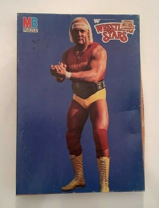 Vintage 1985 Milton Bradley Wwf Wrestling Stars Hulk Hogan 250 Piece Puzzle