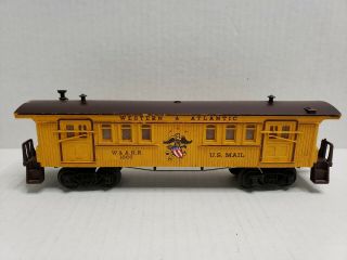 Vintage Lionel 1866 Western & Atlantic Old West Us Mail Baggage Car Yellow Htf