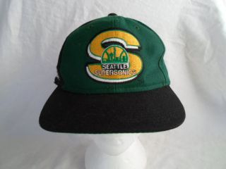 Vintage Seattle Supersonics Sonics Baseball Cap Hat Snapback Sports Specialties