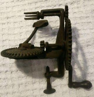 Earliest,  Rare Antique 1856 Patented Apple Peeler Machine,  Parer