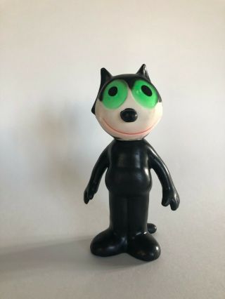 Vintage 1962 Felix The Cat Squeaky Toy Eastern Molding - 6 "