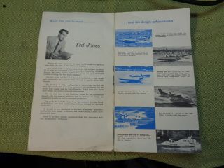 Vintage Ted Jones Craft Racing Hydroplane Builder Brochure 2