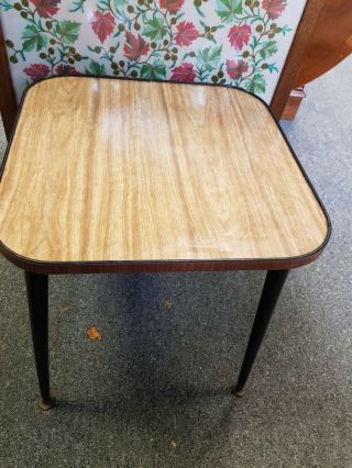 Vintage Retro 60s Formica Top Coffee Table Dansette Style Legs