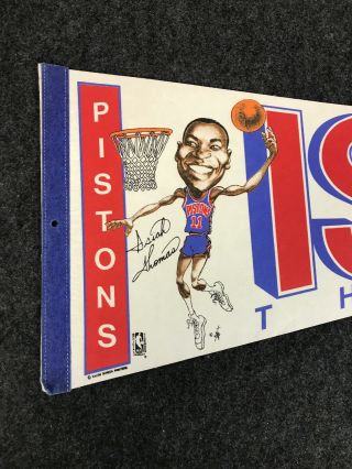 Vintage Retro Isiah Thomas Detroit Pistons Pennant Man Cave 2
