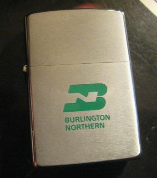 1969 Zippo Burlington Northern Railroad Unfired Near (jg)