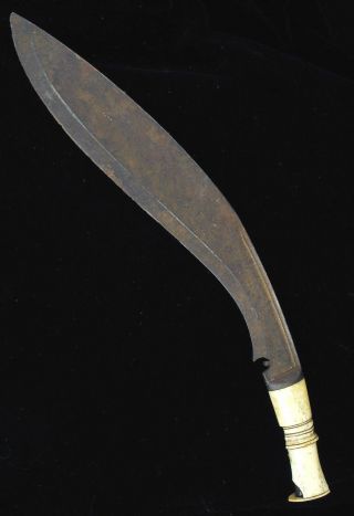 Antique Heavy Duty Thick Steel Kukri Knife Curved Blade Machete Tribal Bone