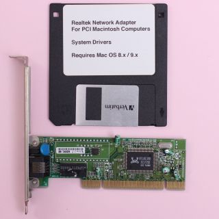 Apple Macintosh Pci 10/100 Rj45 Network Ethernet Card 100mbit For Mac Os 8.  X 9.  X