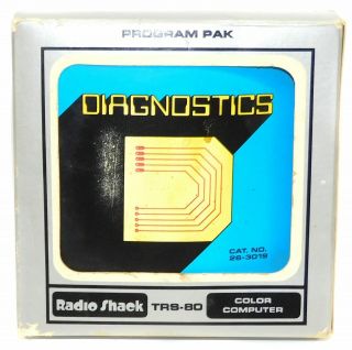 Diagnostics Vintage Radio Shack Trs - 80 Video Game Cartridge W/ Box & Book