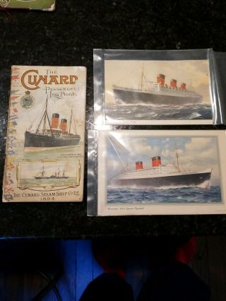Cunard Items: Passenger 