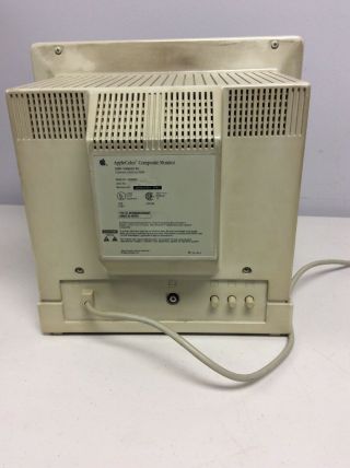 Apple A2M6020 AppleColor Composite Computer Monitor 3