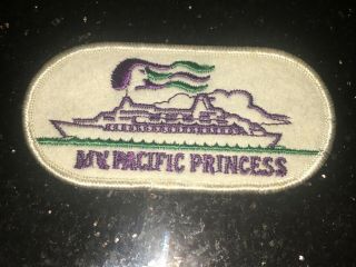 Mv Pacific Princess Love Boat Cruise Ship Ocean Liner Souvenir Embroidered Patch